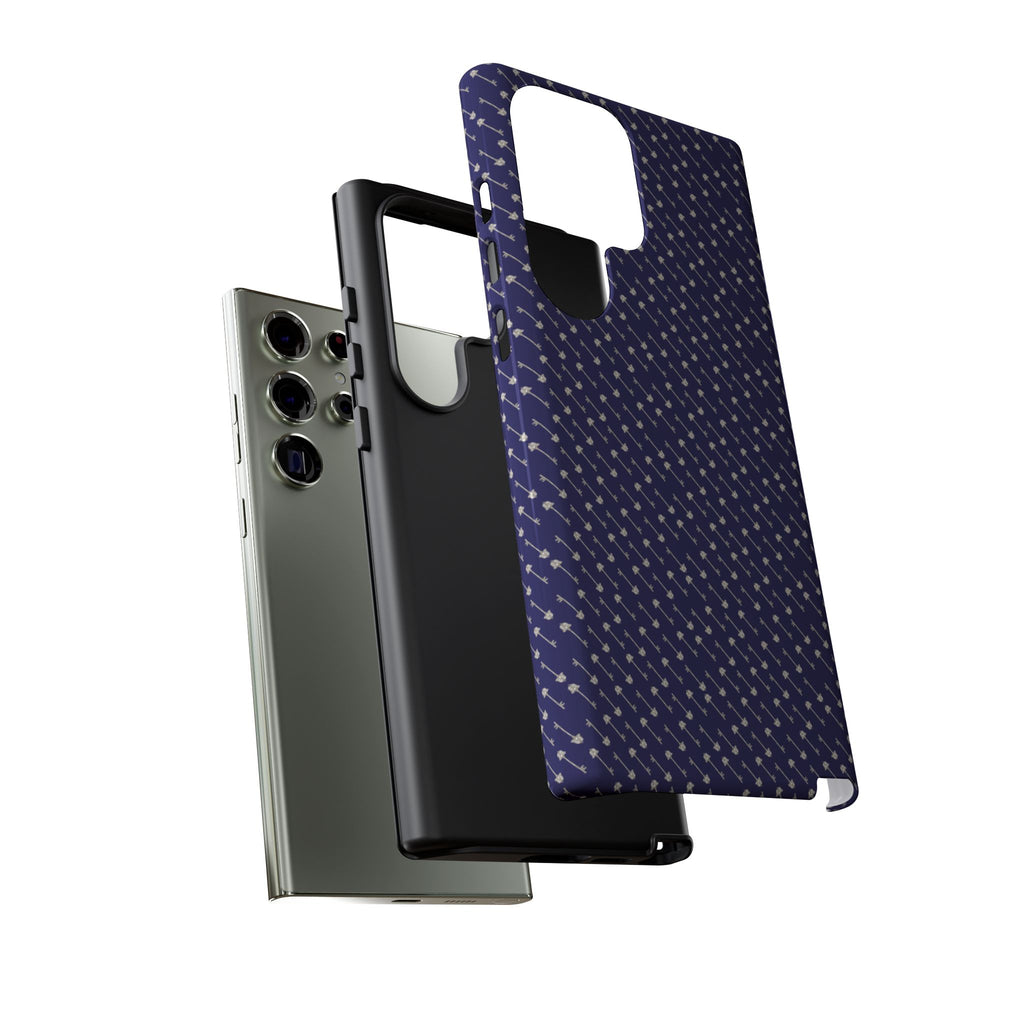 Abhorsen Silver Key Phone Case — Midnight Blue Necromancer Design