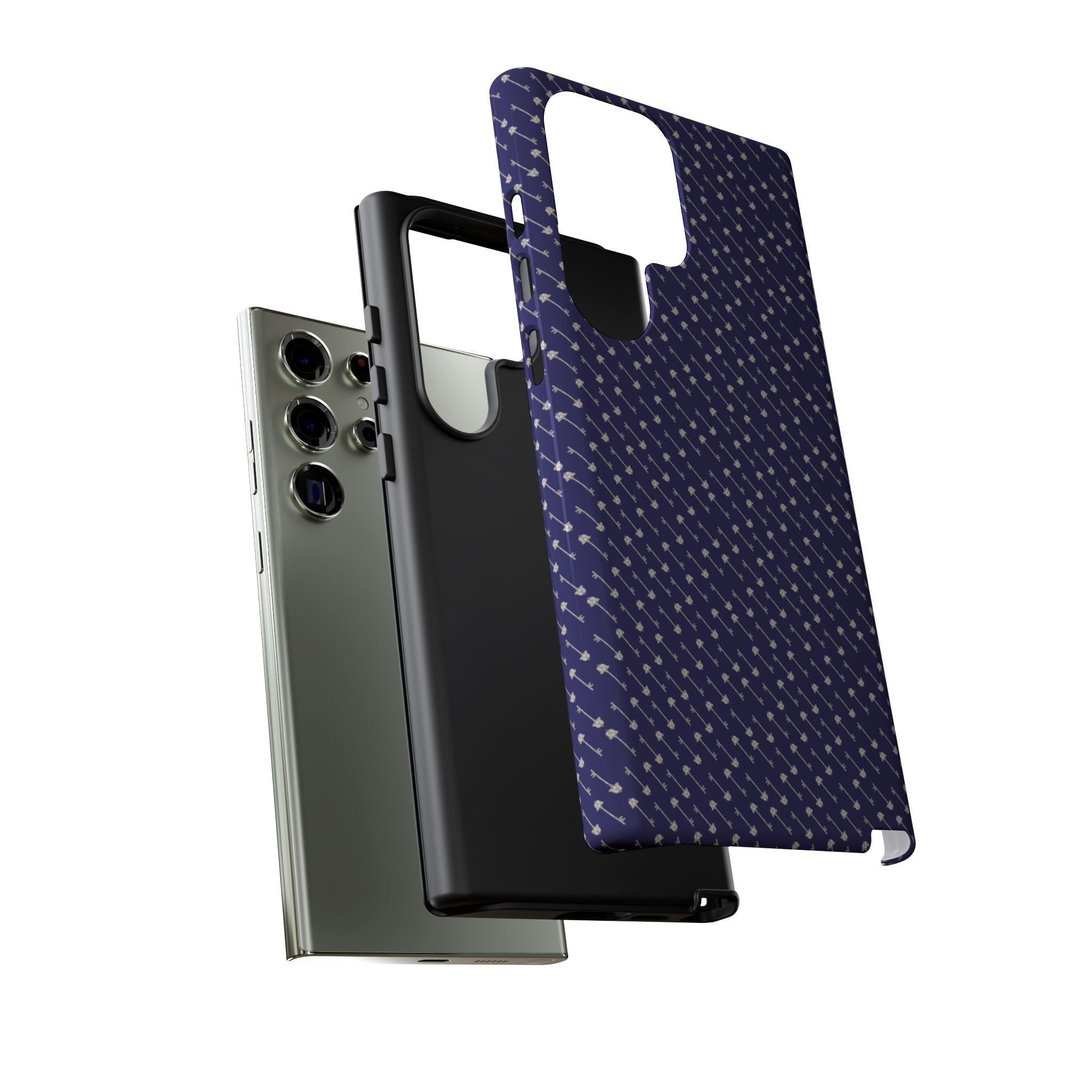 Abhorsen Silver Key Phone Case — Midnight Blue Necromancer Design