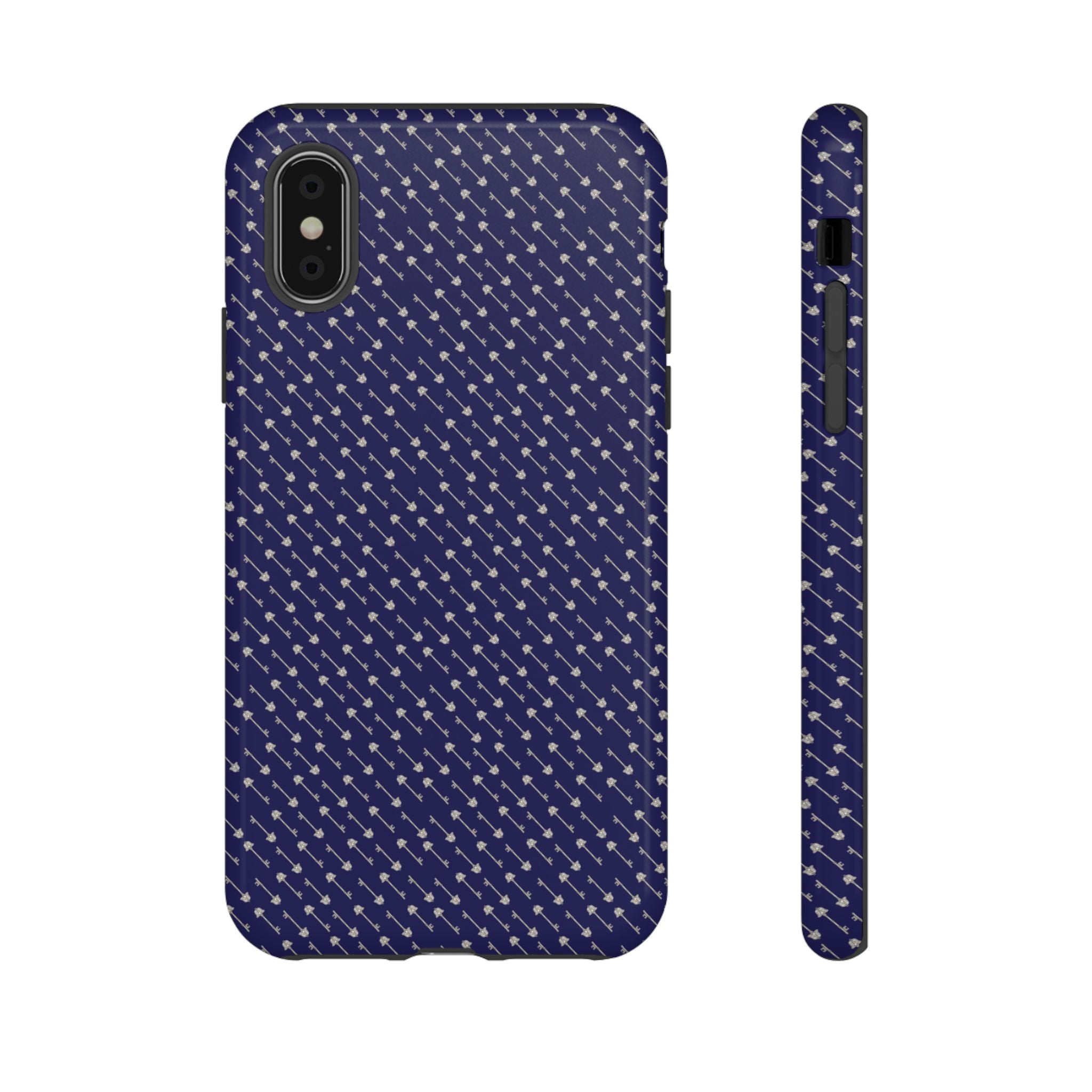 Abhorsen Silver Key Phone Case — Midnight Blue Necromancer Design
